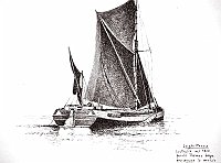  Inghilterra - costruita nel 1803, questa Thames barge era ancora in servizio nel 1929