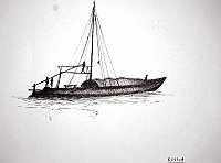  Russia - barca sul Volga (da una stampa del 1800)