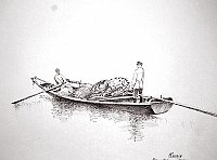  Russia - barca da pesca del Volga