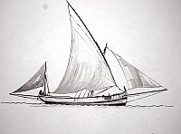  Spagna - felucca a Gibilterra (1917)