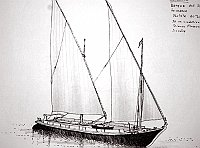  Svizzera - barque del Lago Lemano. Portata 60 tonn. da modellino del Science Museum di Londra