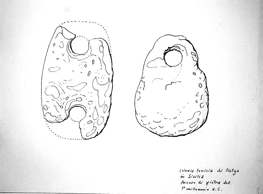 Colonia fenicia di Plotja in Sicilia - Ancore di pietra del primo millennio a.C.