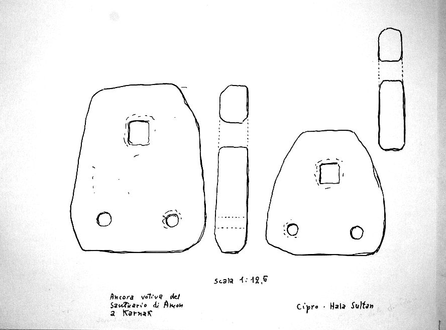 Ancora votiva del Santuario di Amon a Karnak  -  Cipro -Hala Sultan