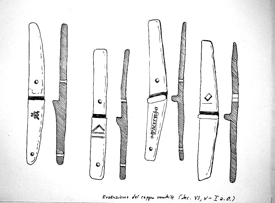 Evoluzione del ceppo mobile (sec. VI, V - I a.C.)