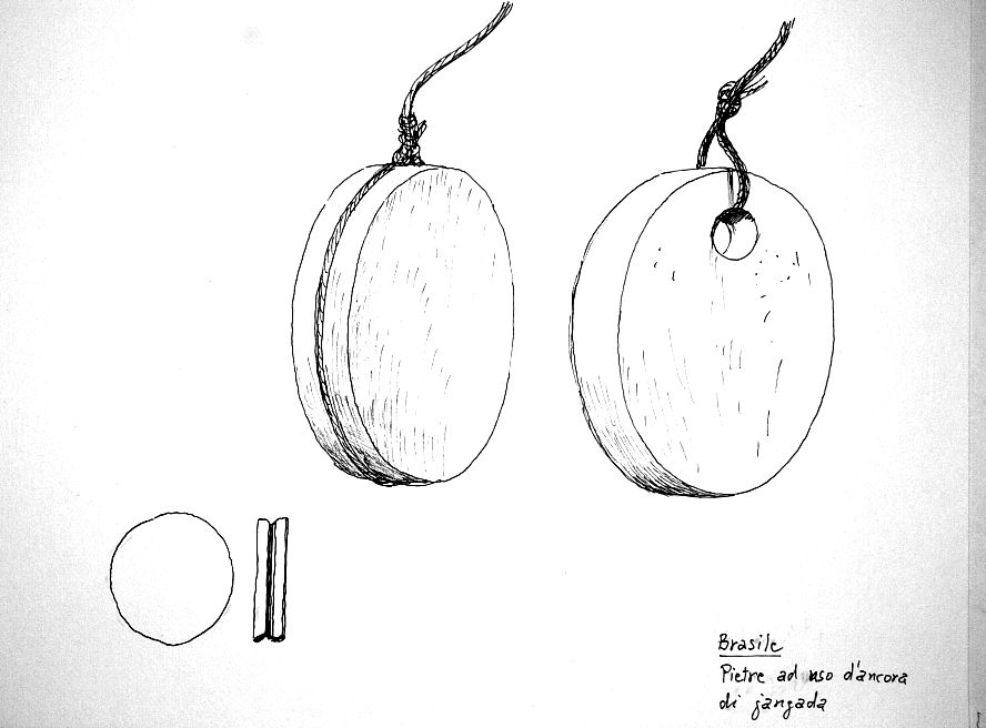 Brasile - pietre ad uso d'ancora di jangada