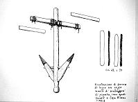  Ricostruzione di ancora di legno con ceppo munito di contrappesi di piombo, come quelli ritrovati a Capo Miseno (1971)