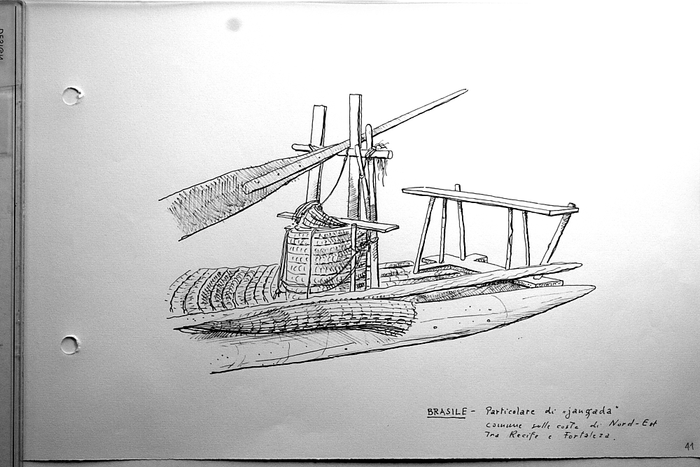 Brasile - particolare di jangada comune sulla costa di Nord Est tra Recife e Fortaleza