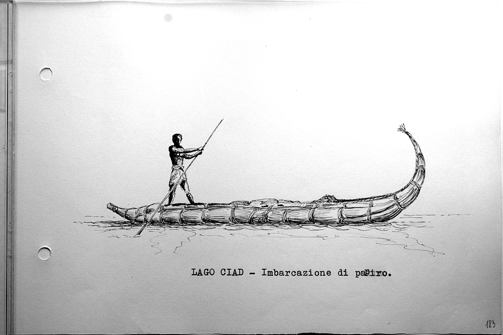 Lago Ciad - imbarcazione di papiro