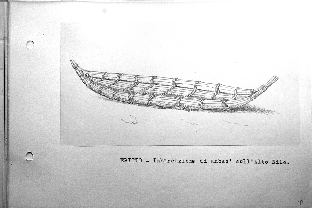 Egitto - imbarcazione di anbac' sull'Alto Nilo