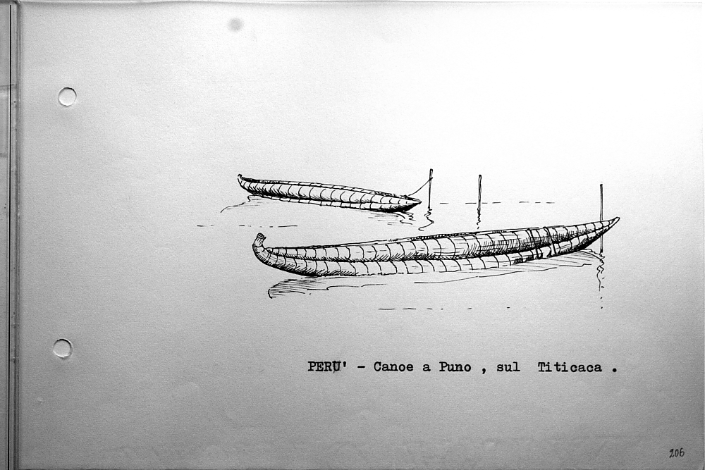 Peru' - canoe a Puno, sul Tititaca