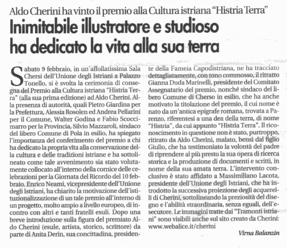 "Vita Nuova" del 15/02/2008, pagina 15